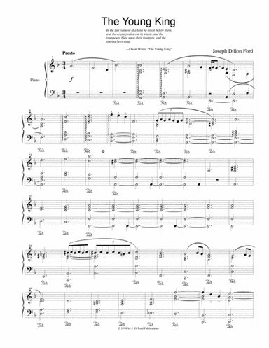 A House of Pomegranates for piano solo (all 4 movements)