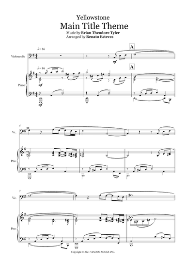 Yellowstone - Main Title Theme (arr. Renato Esteves)