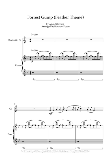 Forrest Gump - Main Title (feather Theme) (arr. Matthew pyeon)