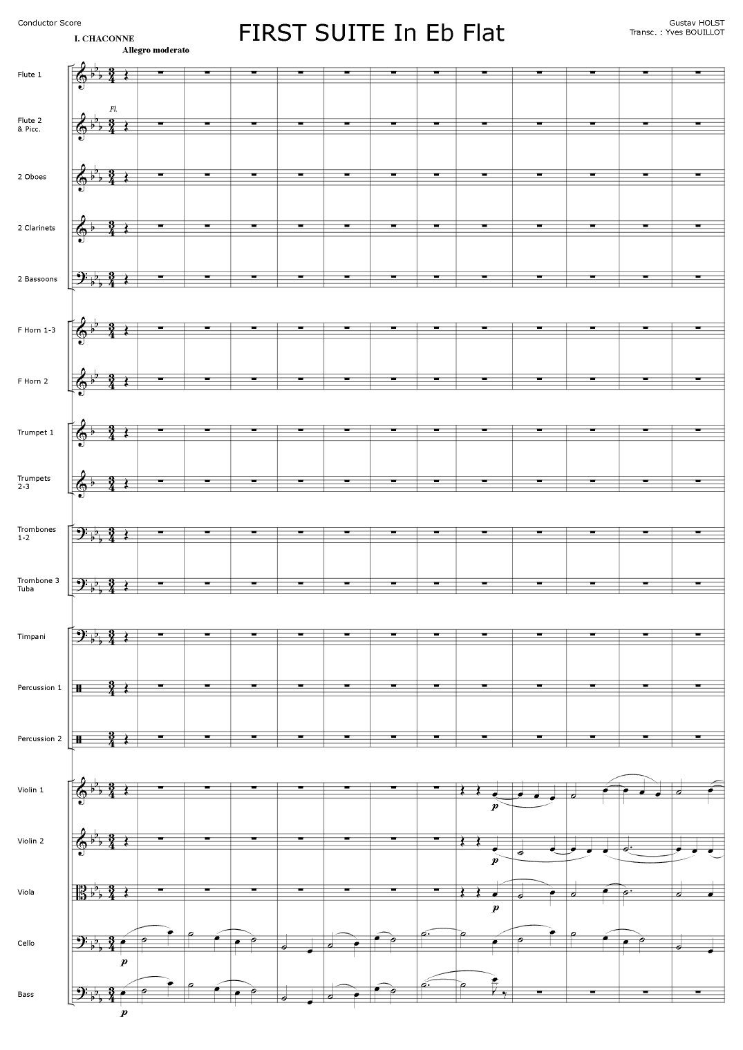 Suite Nr 1 in Eb (arr. Yves Bouillot)