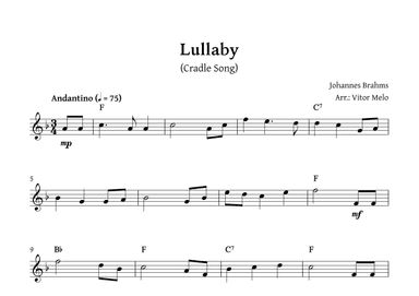 Brahms Lullaby -  Lead Sheet (arr. Vitor Melo)