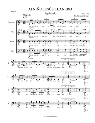 Aguinaldo AL Niño Jesús Llanero (arr. Dr. Ricardo José Romero Núñez)
