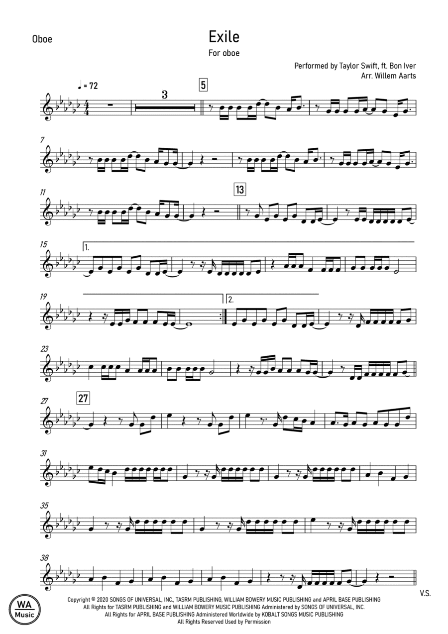 Exile (arr. Willem Aarts)