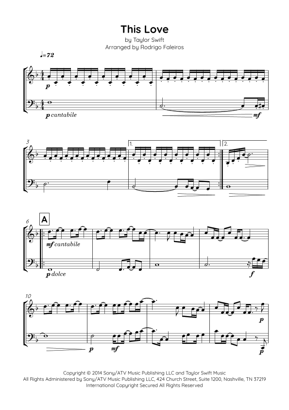 This Love (arr. Rodrigo Faleiros)