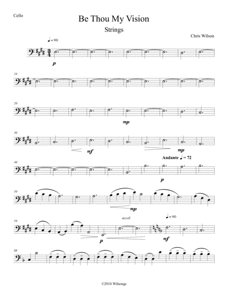 Be Thou My Vision (Optional String Quartet)