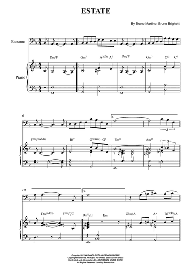 Estate (arr. Karen Gueiros)