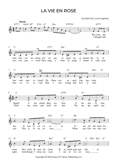 La Vie En Rose (arr. Alex Nunes Rodrigues)