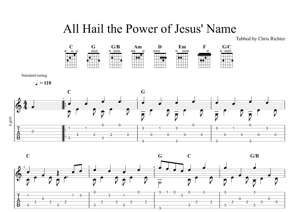 All Hail the Power of Jesus' Name (arr. Chris Richter)