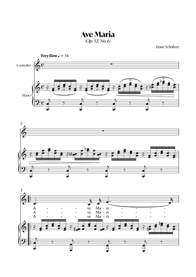 Ave Maria (Franz Schubert) - CONTRALTO_C (arr. André Alberto Santos)