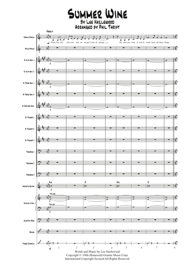 Summer Wine (arr. Phil Thrift)