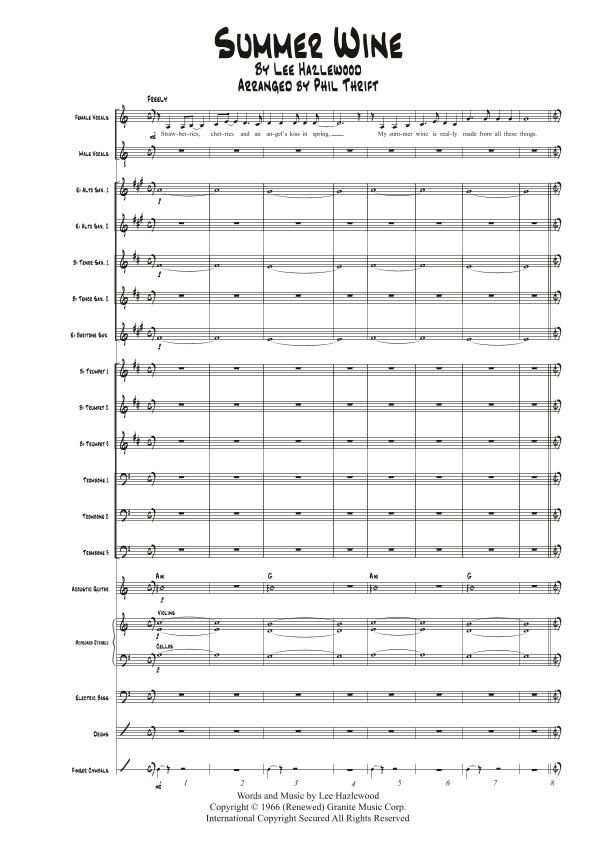 Summer Wine (arr. Phil Thrift)