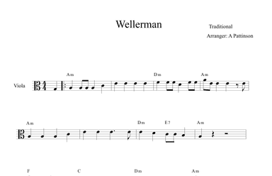 Wellerman Easy Viola (arr. Andrew Pattinson)