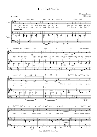 Lord Let Me Be
