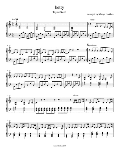 Betty (arr. Munya Haddara)