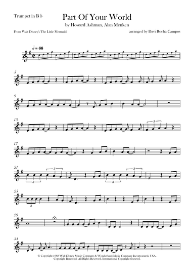 Part Of Your World (arr. Davi Rocha Campos)