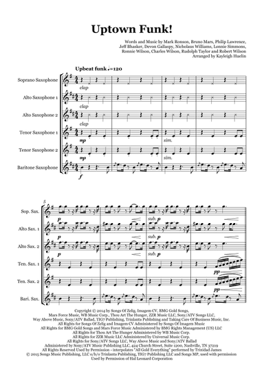 Uptown Funk (arr. Kayleigh Huelin)