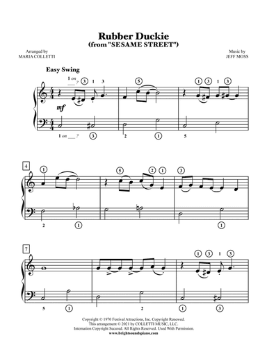 Rubber Duckie (arr. Maria Colletti)