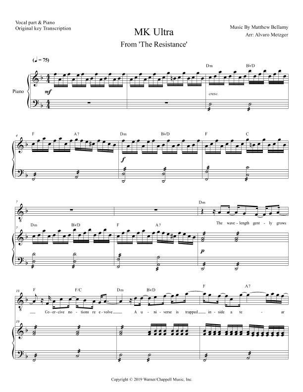 Mk Ultra (arr. Alvaro Metzger)