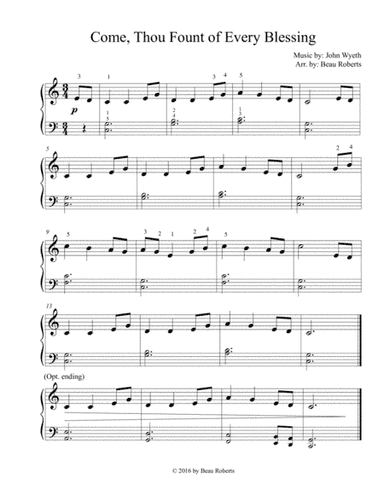 Come, Thou Fount (of every blessing) (arr. Beau Roberts)