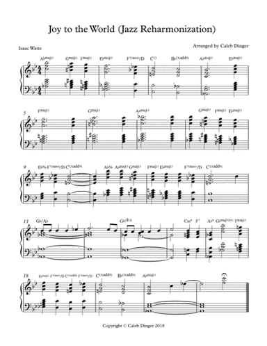 Joy to the World (Piano Solo) (arr. Caleb Dinger)