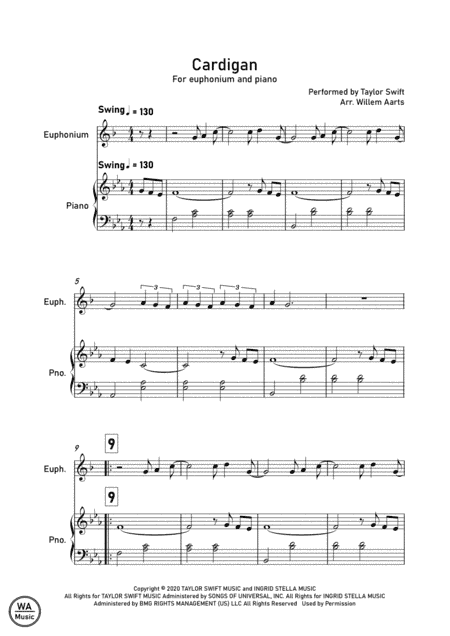 Cardigan (arr. Willem Aarts)