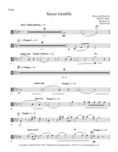 Soyez Gentille in Ab Viola