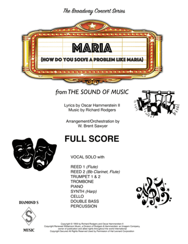 Maria - Score Only (arr. W. Brent Sawyer)