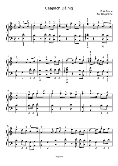 Ceapach Dáinig in C (arr. Harpoline)