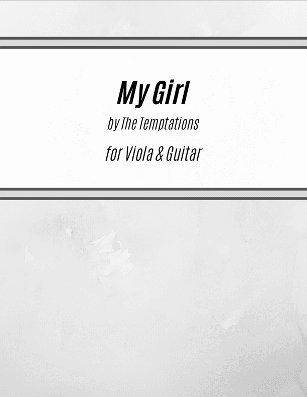 My Girl (arr. Kenneth Pasciak)