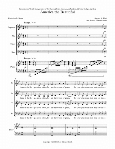 America the Beautiful (arr. Robert Edward Smith)