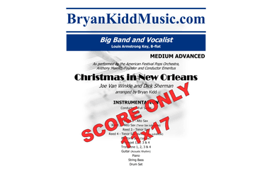 Christmas In New Orleans - Score Only (arr. Bryan Kidd)