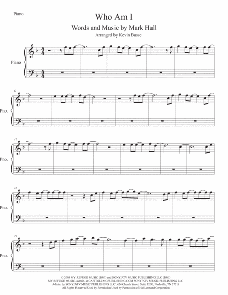 Who Am I (arr. Kevin Busse)
