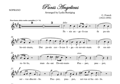Panis Angelicus (arr. Dr Lydia Buttigieg)