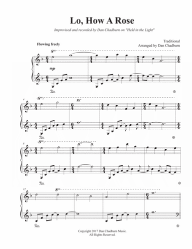 Lo, How a Rose (arr. Dan Chadburn)