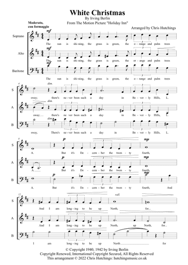 White Christmas (arr. Chris Hutchings)