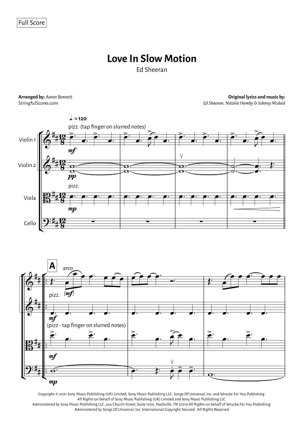 Love In Slow Motion (arr. Aaron Bennett)