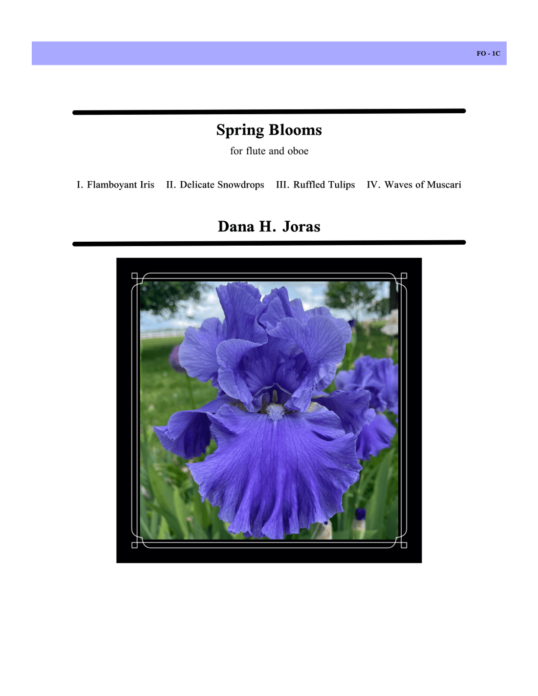 Spring Blooms for flute and oboe