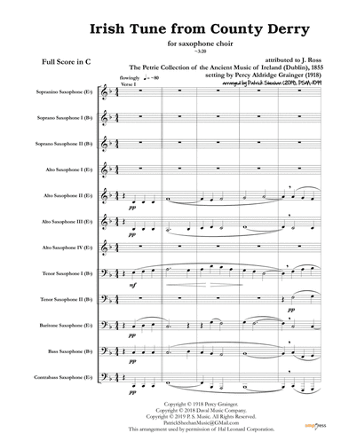 Danny Boy (arr. Patrick Sheehan)