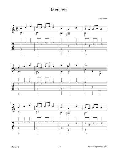 Menuett (arr. Bettina Schipp)