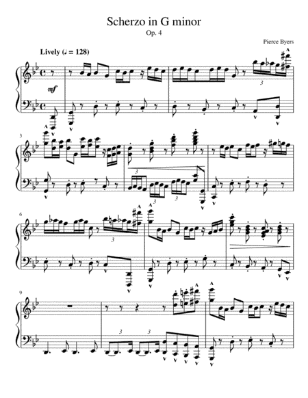 Scherzando in G Minor, Op. 4