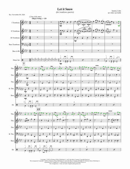 Let It Snow! Let It Snow! Let It Snow! (arr. John van Gulik)