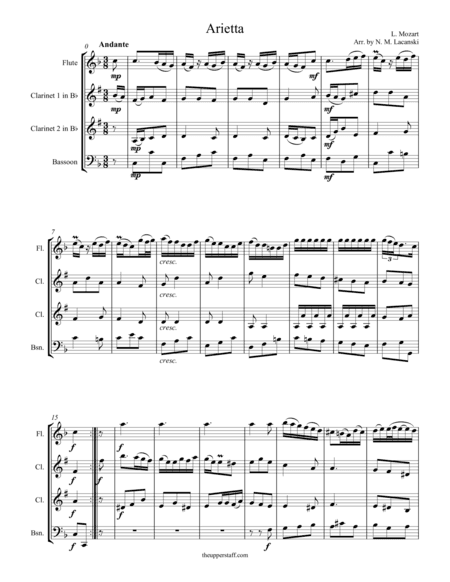 Arietta (arr. Nick Lacanski)