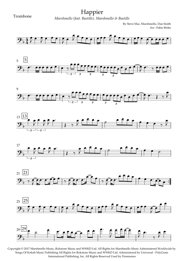 Happier (arr. Fabio Britto)