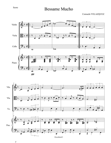 Besame Mucho (arr. Julia Samarska)