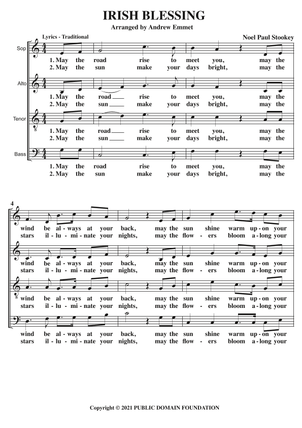 Irish Blessing (arr. Andrew Emmet)
