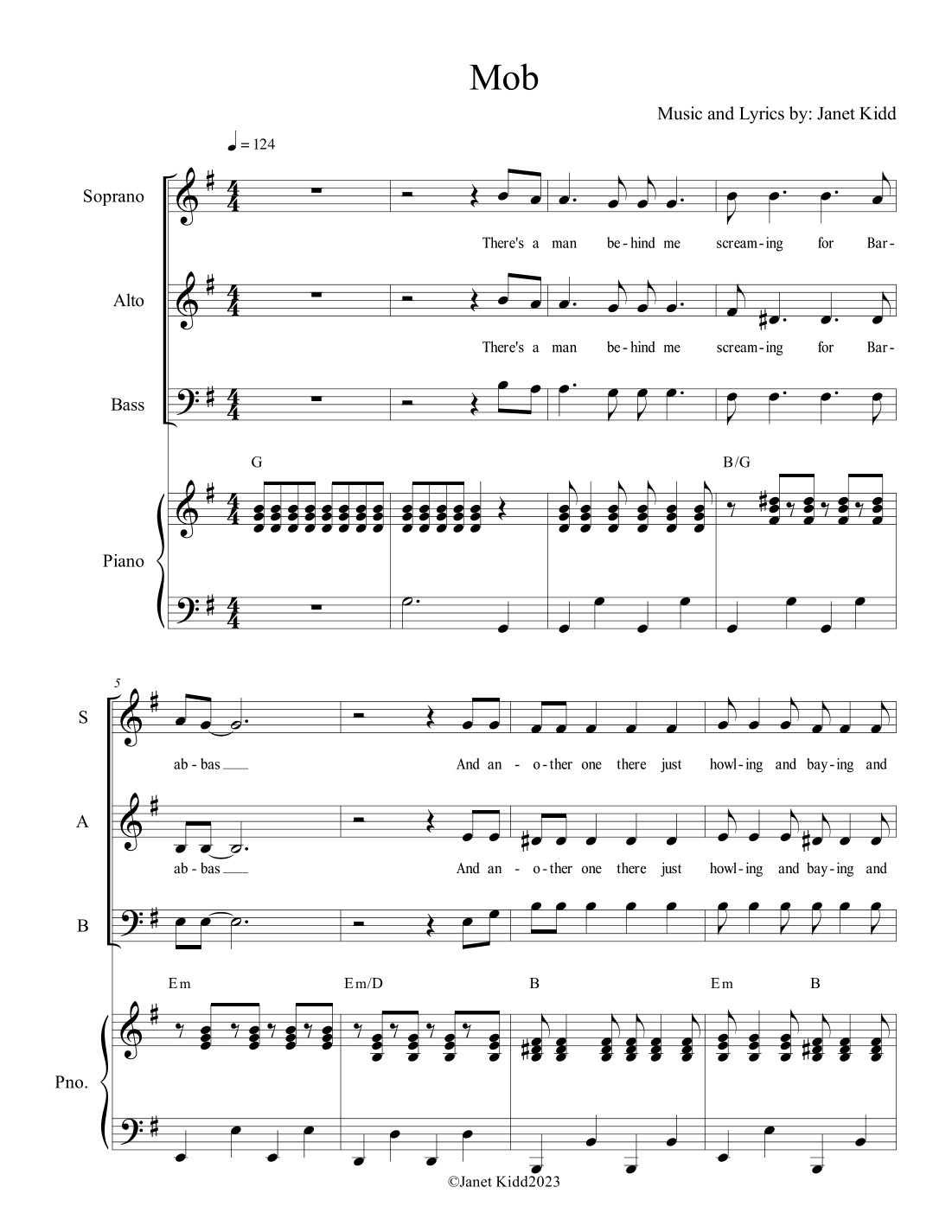Mob - from Easter Vigil Cantata