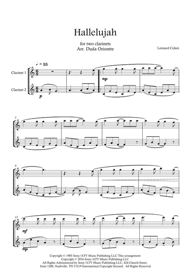 Hallelujah (arr. Duda Oriontte)