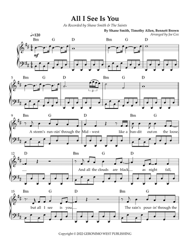 All I See Is You (arr. Joe Cox)