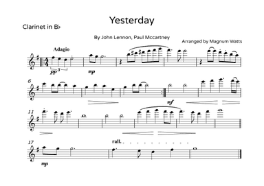 Yesterday (arr. Magnum Watts)