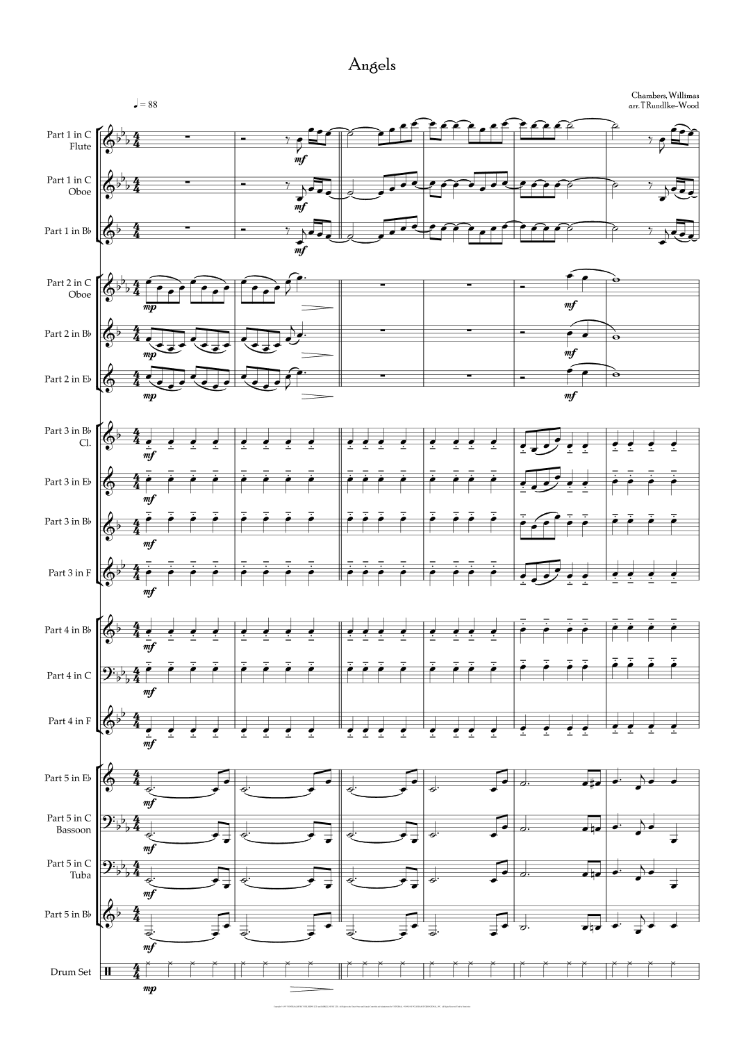 Angels (arr. Tom Rundle-Wood)
